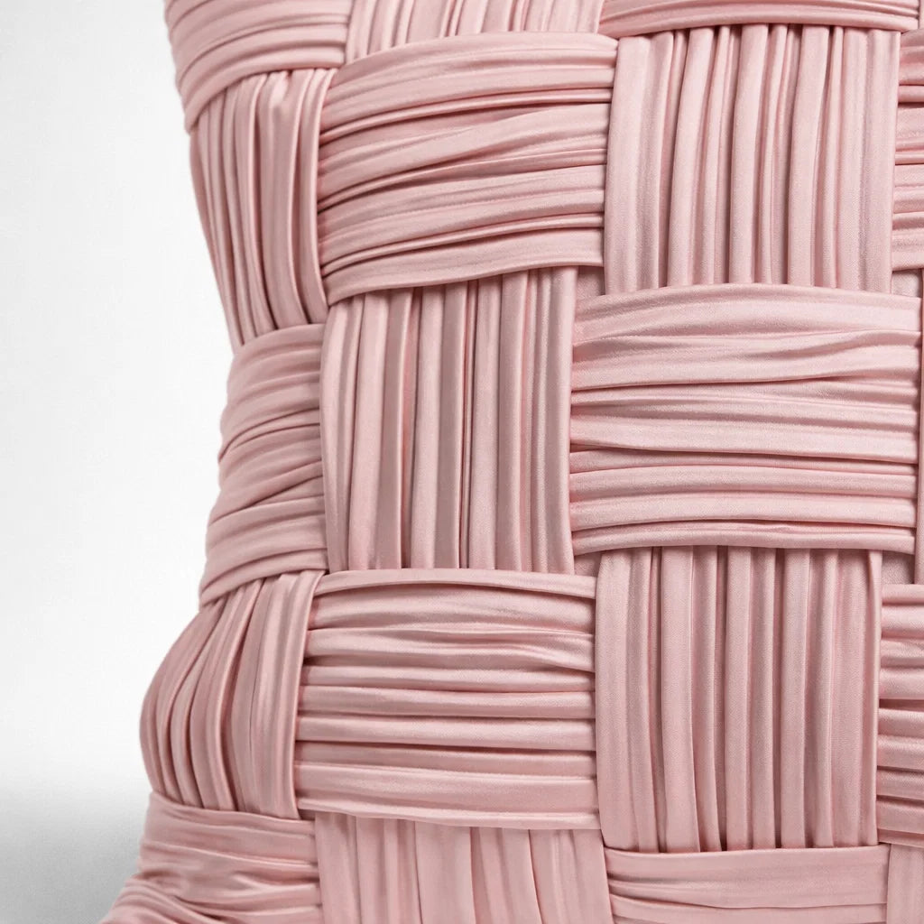 Blush Lattice Weave