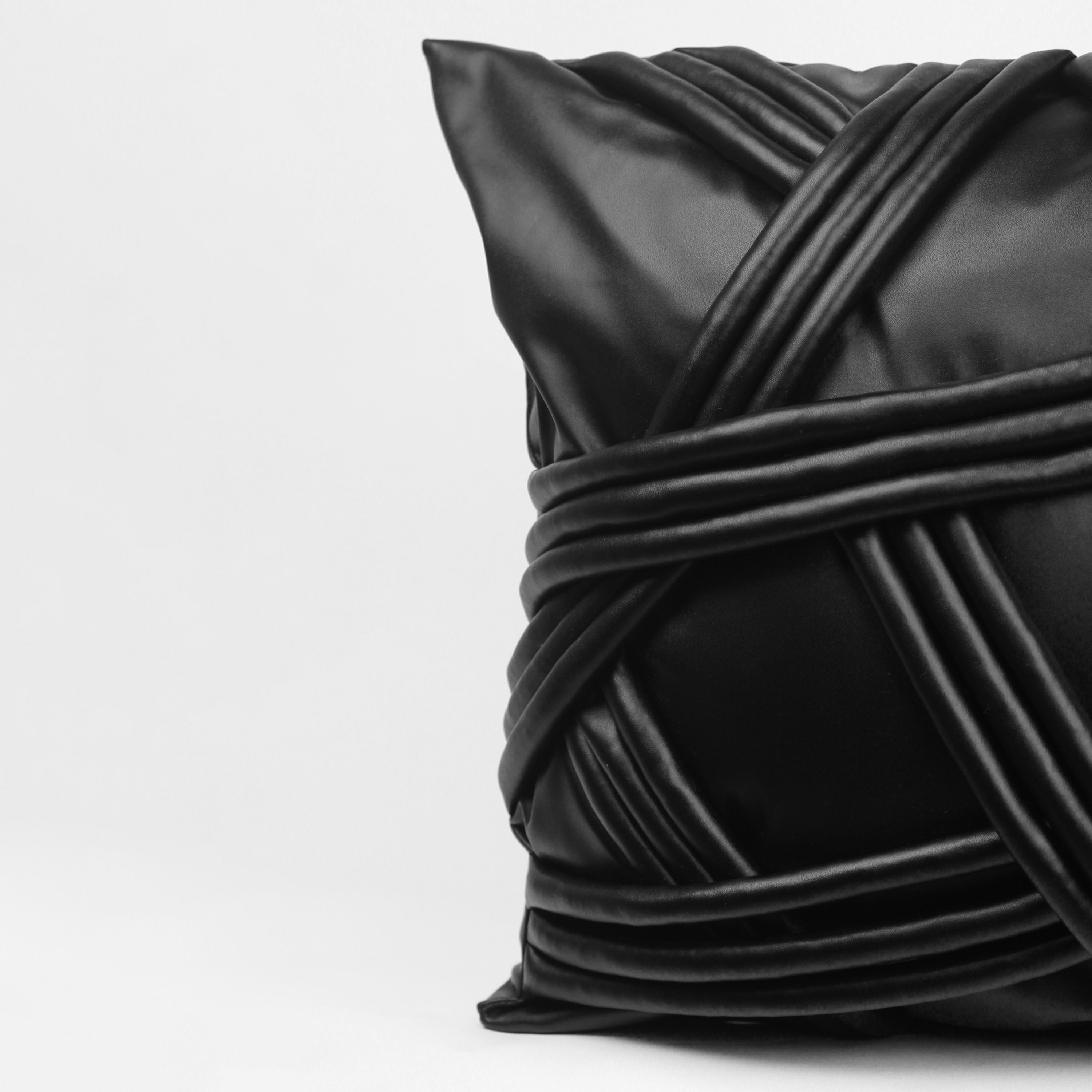 The Tangled Rope Vegan Leather Pillow