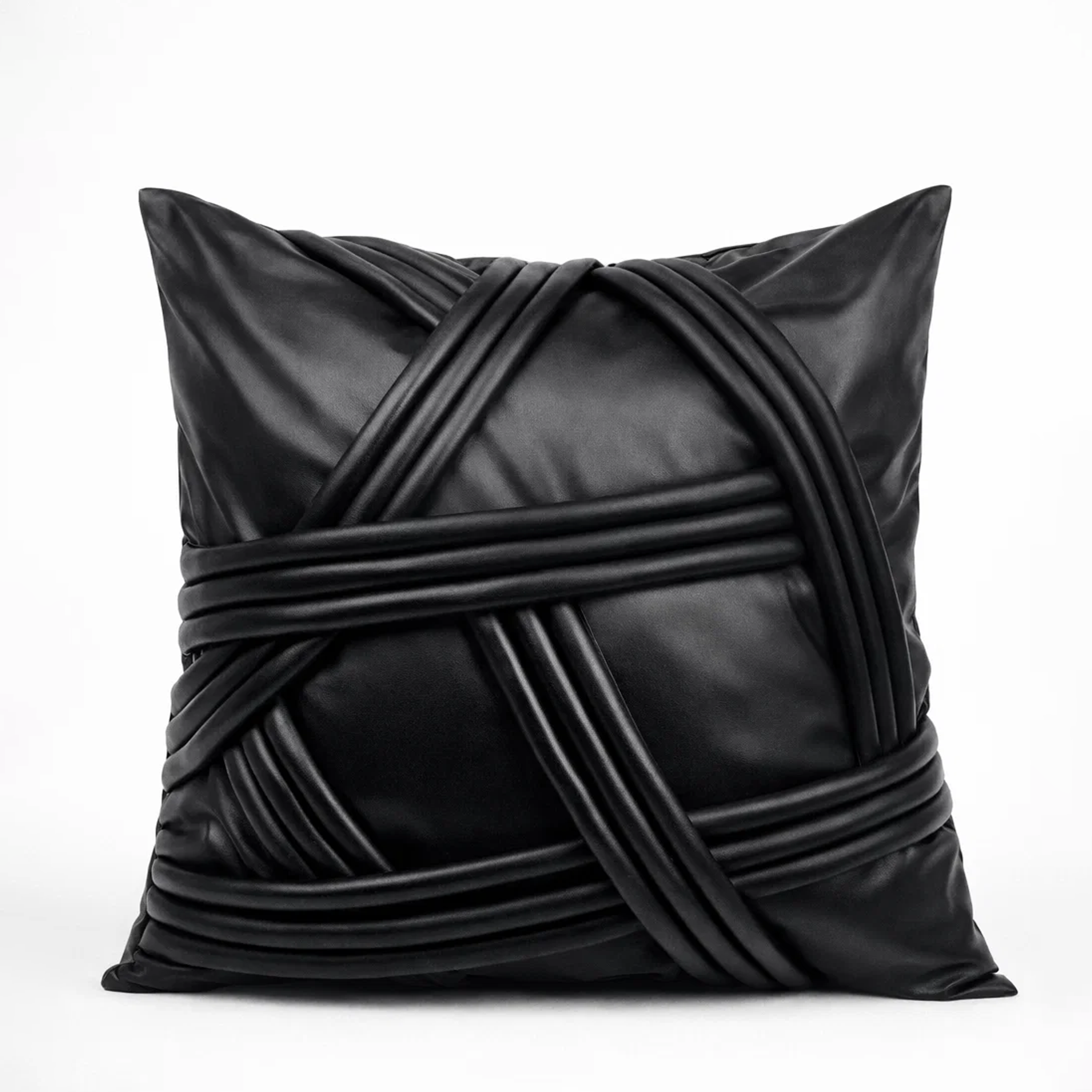 The Tangled Rope Vegan Leather Pillow