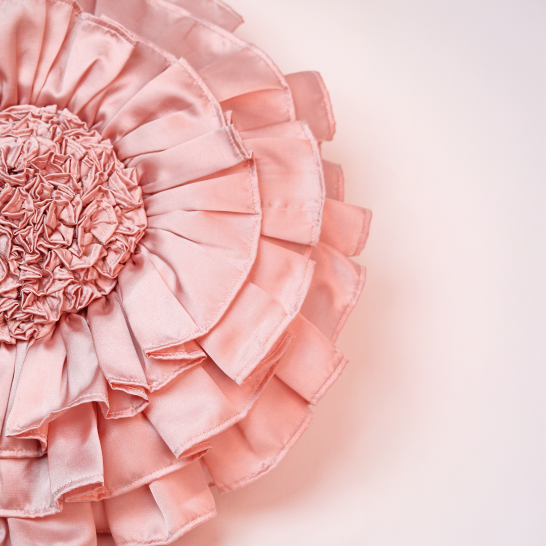 Blush Pink Ruffle Rossete