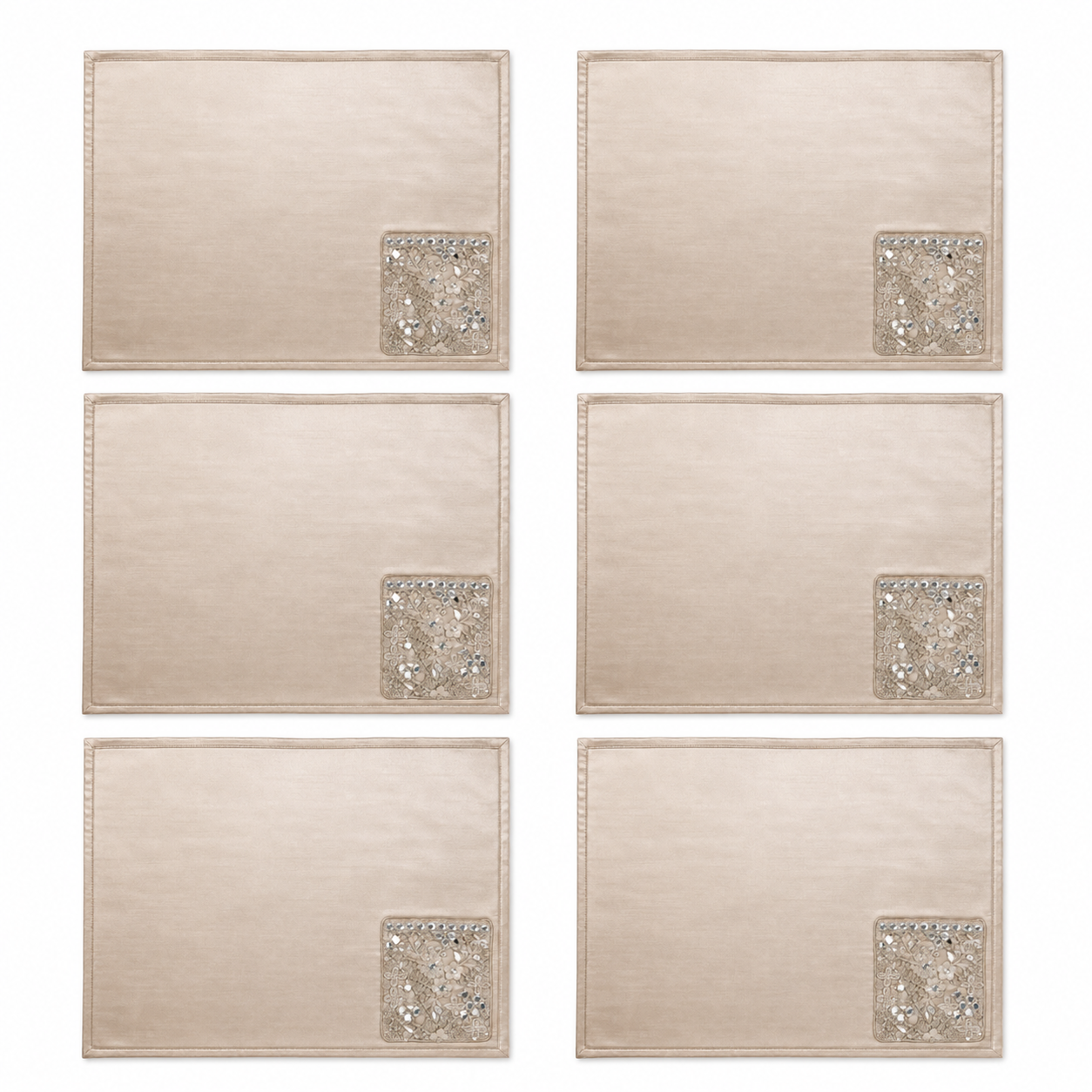 Set Of 6 The Evening Grace Mat