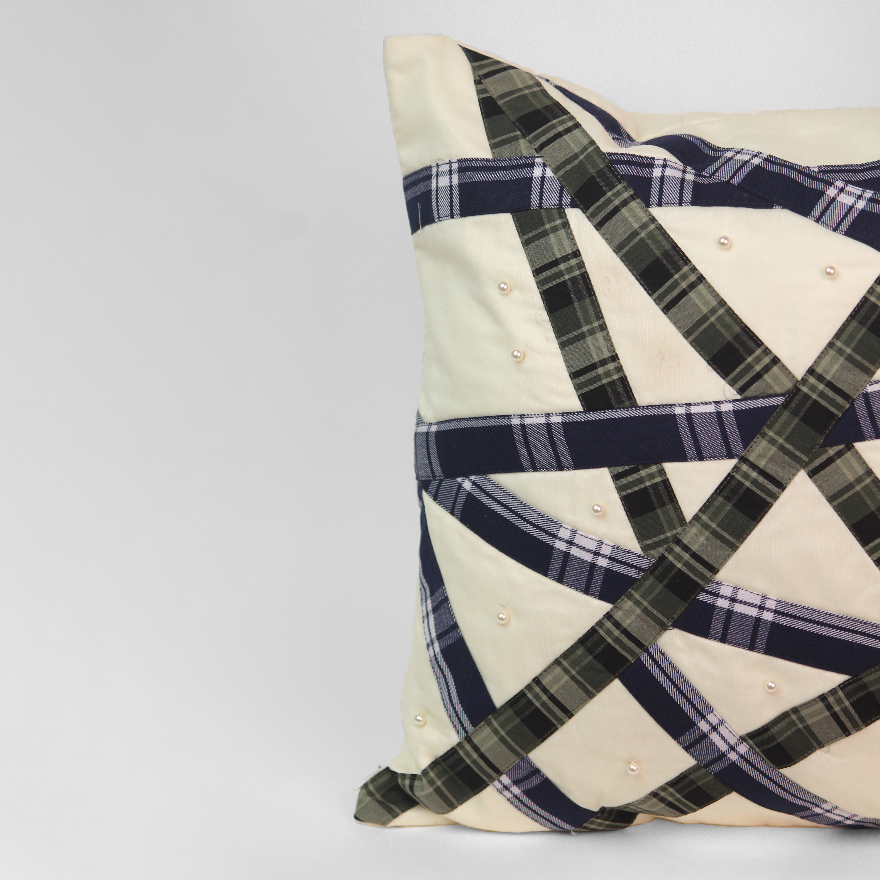 The Chaotic Plaid Pillow