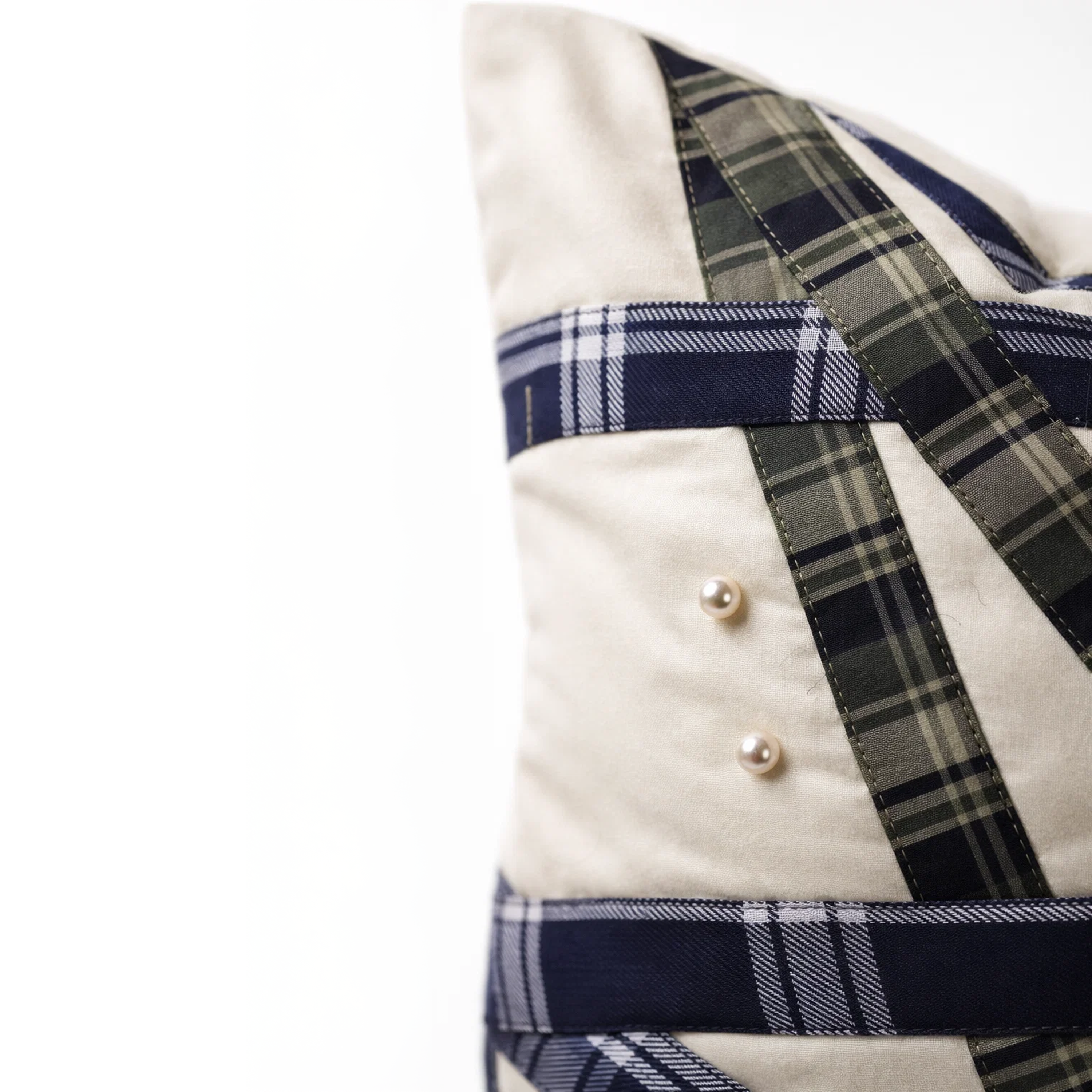The Chaotic Plaid Pillow