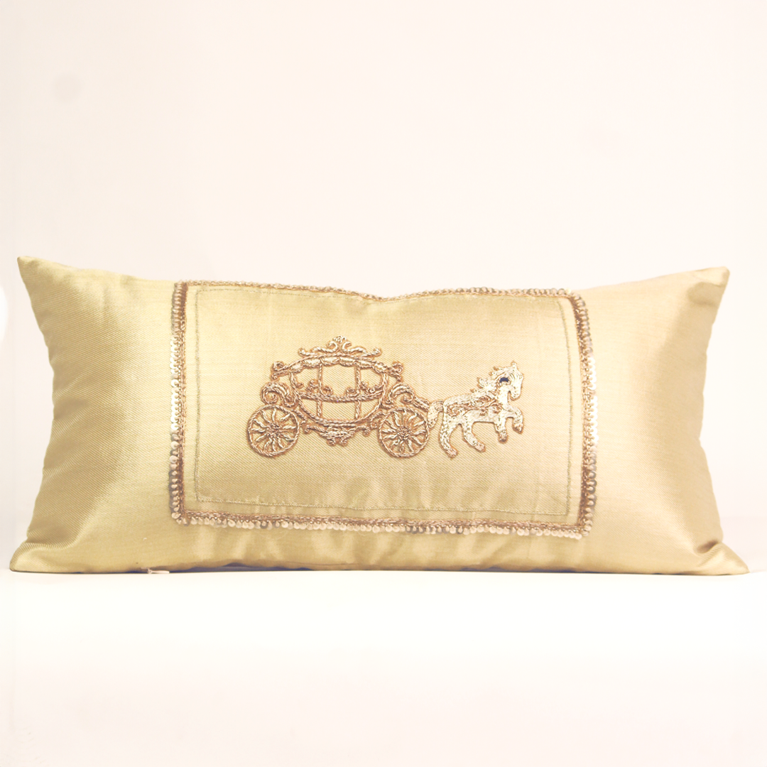 The Golden Carriage Cushion