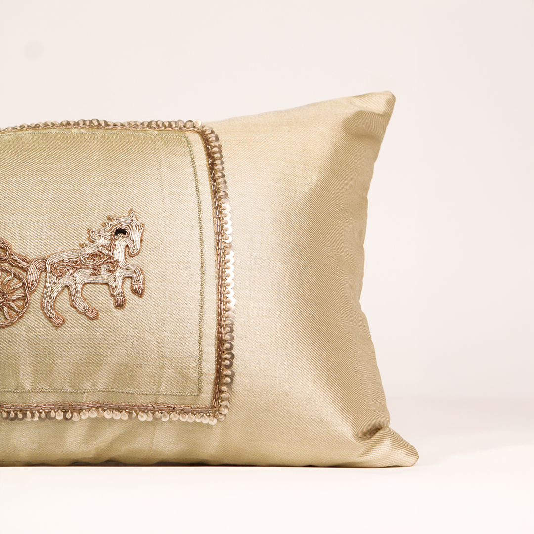 The Golden Carriage Cushion